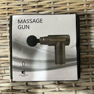 Black Massage Gun, new in package, unused, after workout, relaxation, muscles